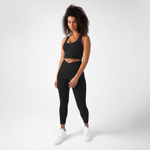 Load image into Gallery viewer, YITTY Active Women's UltraLuxe Built-in Bra Tank Top, Athleisure, 4-Way-Stretch, Iconic Black
