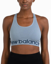 Load image into Gallery viewer, New Balance Seamless Cami Sports Bra, Adjustable Straps with Keyhole Breathability, Munsell White