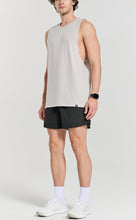 Load image into Gallery viewer, Project Titan Men's Drop Arm Tank Top – Cut Off Sleeveless Gym Shirt for Weightlifting & Bodybuilding in Unbleached Linen