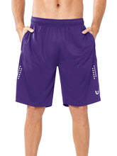 Load image into Gallery viewer, NORTHYARD Men's 10" Athletic Shorts – Quick-Dry Mesh Gym & Basketball Training Shorts in Purple