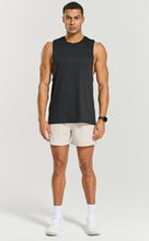 Load image into Gallery viewer, Project Titan Men's Drop Arm Tank Top – Cut Off Sleeveless Gym Shirt for Weightlifting & Bodybuilding in Black