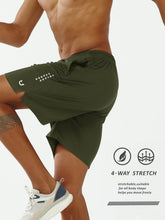 Load image into Gallery viewer, NORTHYARD Men's 7" Athletic Shorts – Quick-Dry Mesh Hiking & Gym Training Shorts in Army Green