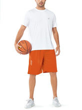 Load image into Gallery viewer, NORTHYARD Men's 10" Athletic Shorts – Quick-Dry Mesh Gym & Basketball Training Shorts in Orange