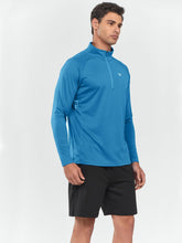 Load image into Gallery viewer, NORTHYARD Men's Short Sleeve Workout Gym Shirt – Quick Dry Athletic T-Shirt | Lake Blue