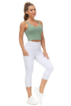 Load image into Gallery viewer, Women’s Longline Sports Bra Wirefree Padded Medium Support Yoga Bras Gym Running Workout Tank Tops (Jasmine Green)