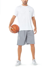 Load image into Gallery viewer, NORTHYARD Men's 10" Athletic Shorts – Quick-Dry Mesh Gym & Basketball Training Shorts in Light Grey