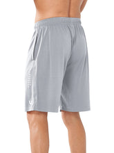 Load image into Gallery viewer, NORTHYARD Men's 10" Athletic Shorts – Quick-Dry Mesh Gym & Basketball Training Shorts in Light Grey