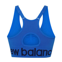 Load image into Gallery viewer, New Balance Seamless Cami Sports Bra, Adjustable Straps with Keyhole Breathability, Electric Blue