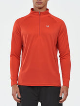 Load image into Gallery viewer, NORTHYARD Men's Quarter Zip Pullover – Long Sleeve Moisture-Wicking Running Shirt with UPF 50+ in Red