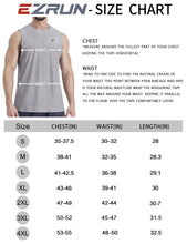 Load image into Gallery viewer, EZRUN Men's Tank Tops Quick Dry Workout Muscle Sleeveless Shirts Summer Gym Athletic Shirt for Swim Beach Running Light Grey