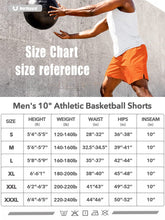 Load image into Gallery viewer, NORTHYARD Men's 10" Athletic Shorts – Quick-Dry Mesh Gym & Basketball Training Shorts in Orange