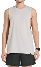 Load image into Gallery viewer, Project Titan Men's Drop Arm Tank Top – Cut Off Sleeveless Gym Shirt for Weightlifting & Bodybuilding in Unbleached Linen