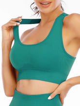 Load image into Gallery viewer, NOVA ACTIVE Workout Sets for Women 2 Piece High Waisted Seamless Leggings with Padded Stretchy Sports Bra Sets Yoga Outfit Jogging Gym Clothes(NA007M- Green)