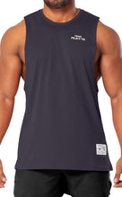 Load image into Gallery viewer, Project Titan Men's Icon Drop Arm Tank Top – Cut Off Sleeveless Gym Shirt for Weightlifting & Bodybuilding in Tempered Steel Purple