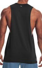 Load image into Gallery viewer, Project Titan Men's Drop Arm Tank Top – Loose Fit Cut Off Sleeveless Gym Shirt for Weightlifting & Training in Black