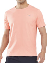 Load image into Gallery viewer, NORTHYARD Men's Workout Gym Shirts Quick Dry T-Shirts Running Athletic Short Sleeve Shirt for Men Pink