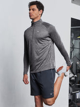 Load image into Gallery viewer, NORTHYARD Men's Short Sleeve Workout Gym Shirt – Quick Dry Athletic T-Shirt | Grey Heather