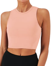 Load image into Gallery viewer, Natural Feelings Nudi Sports Bras for Women Removable Padded Yoga Tank Tops Sleeveless Fitness Workout Crop Tops
