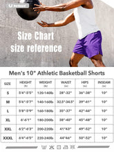 Load image into Gallery viewer, NORTHYARD Men's 10" Athletic Shorts – Quick-Dry Mesh Gym & Basketball Training Shorts in Purple