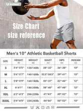Load image into Gallery viewer, NORTHYARD Men's 10" Athletic Shorts – Quick-Dry Mesh Gym & Basketball Training Shorts in Light Grey