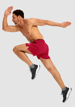 Load image into Gallery viewer, G Gradual Men's 5" Running Shorts with Zip Pockets – Quick-Dry Gym & Athletic Workout Shorts in Red