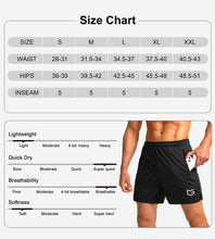 Load image into Gallery viewer, G Gradual Men's 5" Running Shorts with Zip Pockets – Quick-Dry Gym & Athletic Workout Shorts in Red