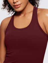 Load image into Gallery viewer, CRZ YOGA Butterluxe Racerback Workout Tank Tops for Women Sleeveless Camisole Gym Athletic Yoga Shirts Red Merlot