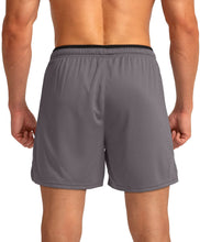Load image into Gallery viewer, G Gradual Men's 5" Running Shorts with Zip Pockets – Quick-Dry Gym & Athletic Workout Shorts in Grey