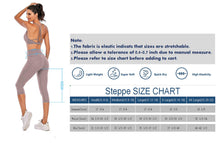 Load image into Gallery viewer, Steppe Naked Feeling High Waisted Yoga Pants Women's Workout Capris Leggings with Pockets Tummy Control Buttery Soft Running Compression Capris for Athletic Gym Exercise Fitness Grey Pink