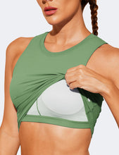Load image into Gallery viewer, Natural Feelings Nudi Sports Bras for Women Removable Padded Yoga Tank Tops Sleeveless Fitness Workout Crop Tops
