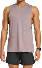 Load image into Gallery viewer, Project Titan Men's Drop Arm Tank Top – Cut Off Sleeveless Gym Shirt for Weightlifting & Training in Light Grape Flax