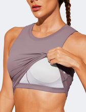 Load image into Gallery viewer, Natural Feelings Nudi Sports Bras for Women Removable Padded Yoga Tank Tops Sleeveless Fitness Workout Crop Tops