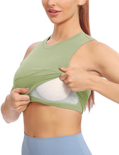 Load image into Gallery viewer, Natural Feelings Nudi Sports Bras for Women Removable Padded Yoga Tank Tops Sleeveless Fitness Workout Crop Tops