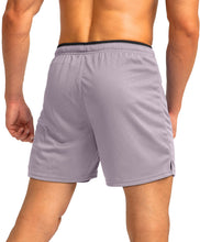 Load image into Gallery viewer, G Gradual Men's 5" Running Shorts with Zip Pockets – Quick-Dry Gym & Athletic Workout Shorts in Light Grey