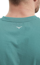 Load image into Gallery viewer, Project Titan Men's Drop Arm Tank Top – Loose Fit Cut Off Sleeveless Gym Shirt for Weightlifting & Training in Teal Green