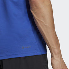 Load image into Gallery viewer, adidas mens Training Essentials Feel Ready Training T-shirt T Shirt, Lucid Blue/Semi Lucid Blue/Black