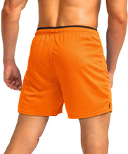 Load image into Gallery viewer, G Gradual Men's 5" Running Shorts with Zip Pockets – Quick-Dry Gym & Athletic Workout Shorts in Orange