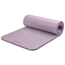 Load image into Gallery viewer, Retrospec Solana Yoga Mat 1" Thick w/Nylon Strap for Men & Women - Non Slip Exercise Mat for Home Yoga, Pilates, Stretching, Floor & Fitness Workouts -Violet Haze