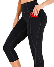 Load image into Gallery viewer, Heathyoga Yoga Pants with Pockets for Women Capri Leggings for Women Yoga Leggings with Pockets for Women High Waisted