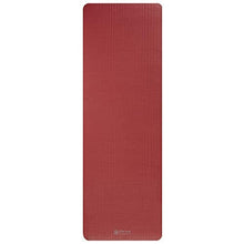 Load image into Gallery viewer, Gaiam Essentials Thick Yoga Mat Fitness & Exercise Mat with Easy-Cinch Carrier Strap, Red, 72"L X 24"W X 2/5 Inch Thick