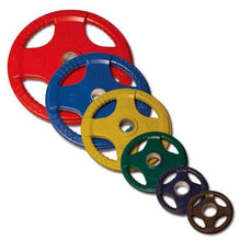 Load image into Gallery viewer, 355lb Color Coded Grip Olympic Plate Weight Set - The Home Fitness Corp