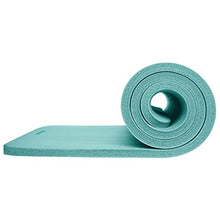 Load image into Gallery viewer, Retrospec Solana Yoga Mat 1" Thick w/Nylon Strap for Men & Women - Non Slip Exercise Mat for Home Yoga, Pilates, Stretching, Floor & Fitness Workouts - Blue Ridge