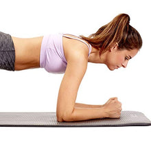 Load image into Gallery viewer, Gaiam Essentials Thick Yoga Mat Fitness & Exercise Mat with Easy-Cinch Carrier Strap, Purple, 72"L X 24"W X 2/5 Inch Thick
