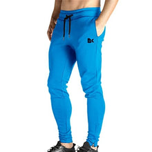 Load image into Gallery viewer, BROKIG Mens Zip Joggers Pants - Casual Gym Workout Track Pants Comfortable Slim Fit Tapered Sweatpants with Pockets (Electric Blue)