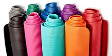Load image into Gallery viewer, Gaiam Essentials Thick Yoga Mat Fitness & Exercise Mat with Easy-Cinch Carrier Strap, Grey, 72"L X 24"W X 2/5 Inch Thick