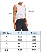 Load image into Gallery viewer, LASLULU Womens Workout Top Sleeveless Sport Shirts Flowy Crop Casual Tunic Tops Athletic Muscle Tank Running Yoga Tank Top Gym Crop Top for Teen Girls(Purple Medium)