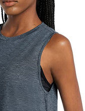 Load image into Gallery viewer, BALEAF Women's Crop Tops Workout Cropped Tank Tops Athletic Muscle Shirts Heather Navy Size