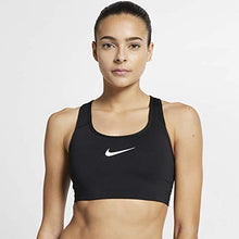 Load image into Gallery viewer, Women's Nike Swoosh Sports Bra, Sports Bra for Women with Compression & Medium Support, Black/White, XL
