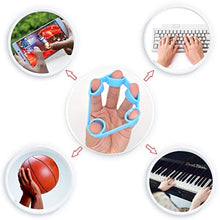 Load image into Gallery viewer, WFFIT Finger Exercise Finger Grip Finger Stretcher, Resistance Bands Hand Extensor Exerciser Elastic,Finger Grip Trainer for Relieve Joint Pain, Rehabilitation,Relaxation Grips Workout