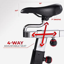 Load image into Gallery viewer, Sunny Health & Fitness Indoor Cycling Exercise Bike with Heavy 49 LB Chrome Flywheel - SF-B1002